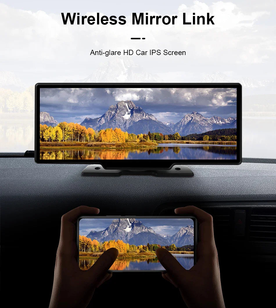 10-Inch Car Multimedia Infotainment System with Dashcam