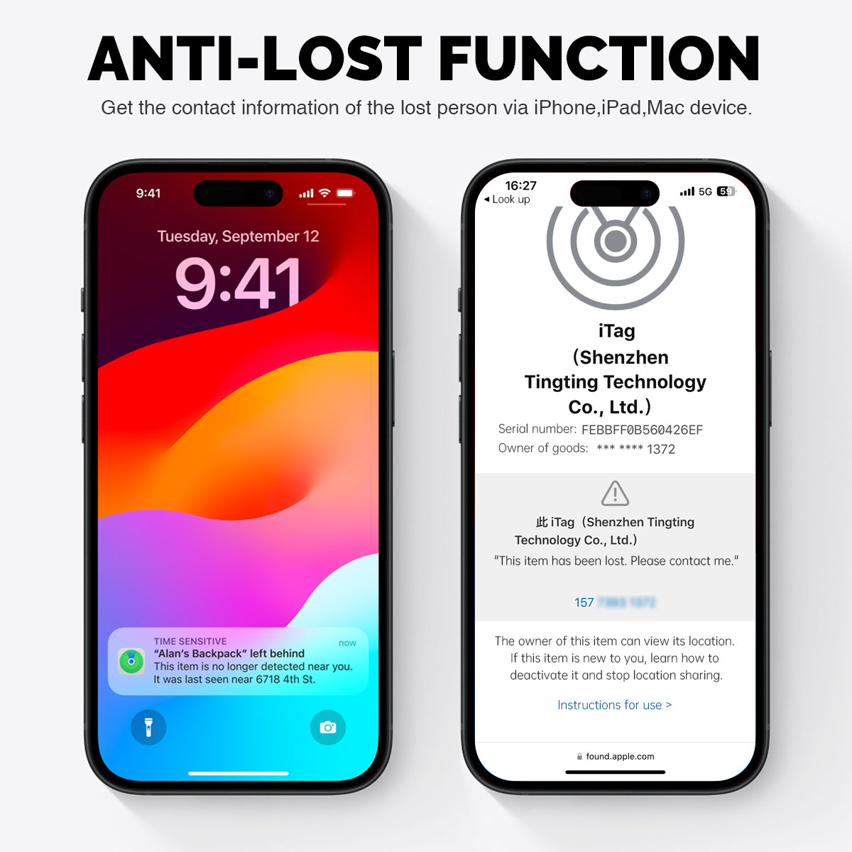 Smart Anti-Lost Security Tag