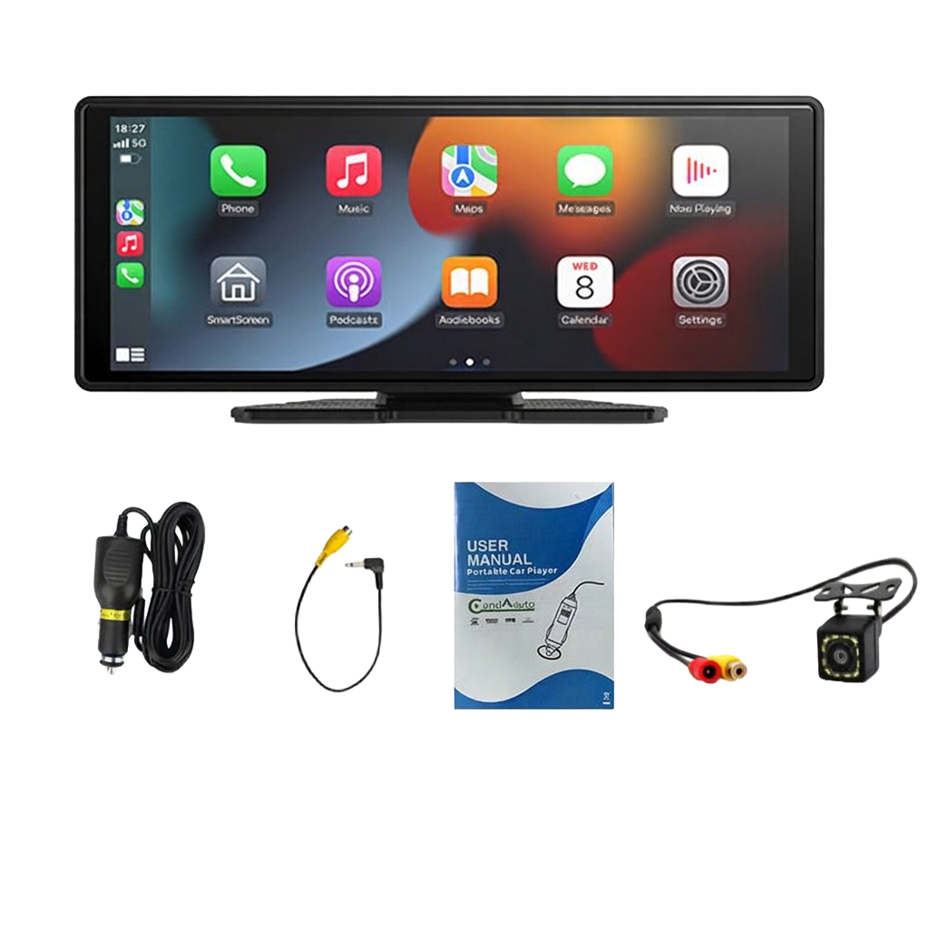 10-Inch Car Multimedia Infotainment System with Dashcam