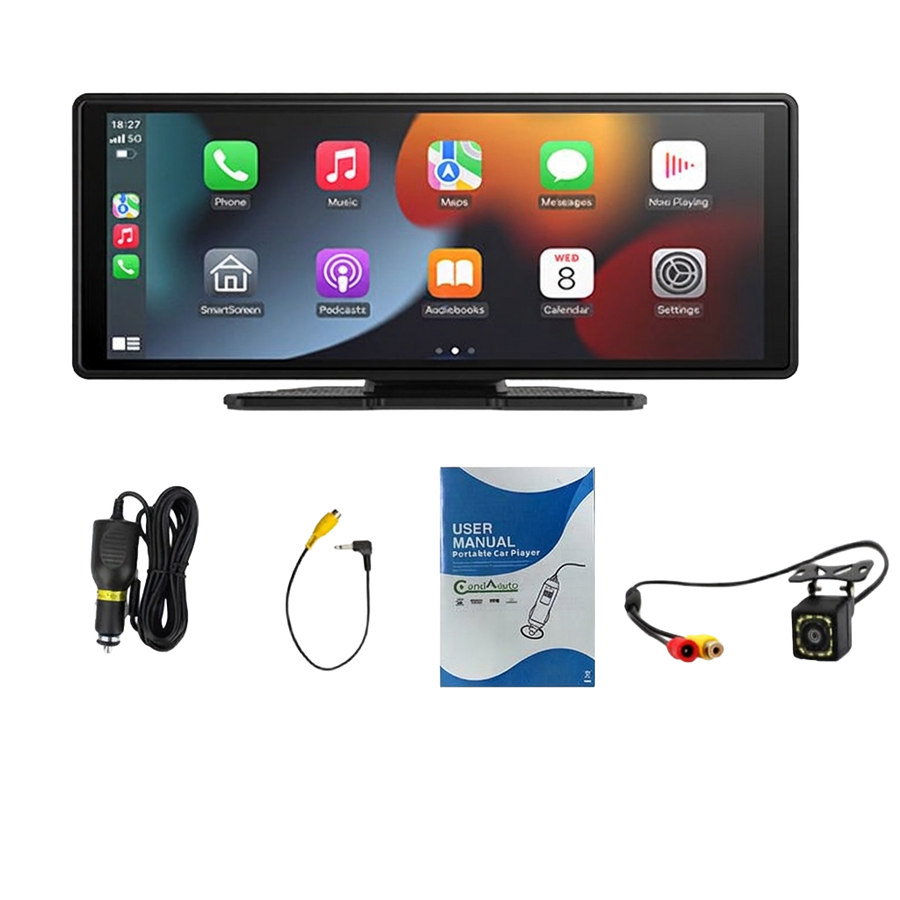 10-Inch Car Multimedia Infotainment System with Dashcam
